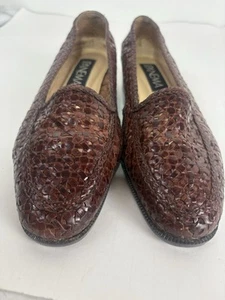 Slip-on Ipanema opale tessuto pelle marrone 1 pollice donna taglia 6,5 M Brasile - Foto 1 di 8