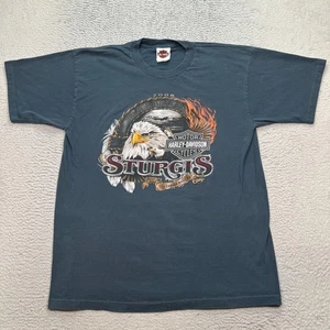 2008 Harley-Davidson Sturgis Rally Single-Stitch T-Shirt Sz Large USA. - Picture 1 of 10