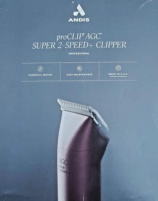 Andis ProClip AGC супер 2 скорости + съемное лезвие собаки машинка для стрижки - Изображение 1 из 4