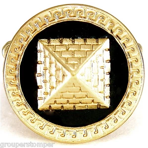 Pyramidenring Neu Stretchband King Tut Altägyptischer Stil - Bild 1 von 5