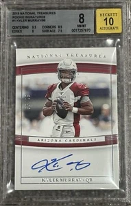 Kyler Murray National Treasures Rookie Signatures 2019/99 BGS 8 - Imagen 1 de 2