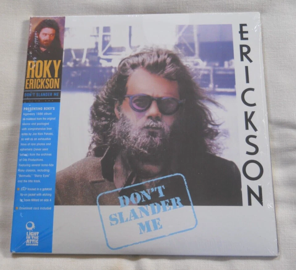 Roky Erickson-Don't Slander Me-2013 Light in the Attic-2 LPs-side 4 etched-NEW Foto 1 de 2