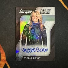 2016 Panini Torque Driver Scripts Nicole Behar #DS-NB Rookie Auto RC