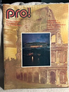 10-29-1972 CHICAGO BEARS AT ST LOUIS CARDINALS NFL GAME PROGRAM - Picture 1 of 1