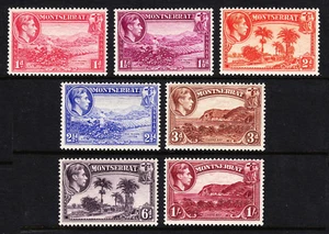 MONTSERRAT — SCOTT 93a//99a (SG 102//108) — KGVI PICTÓRICO P13 — MH — SCV $51,75 - Imagen 1 de 2