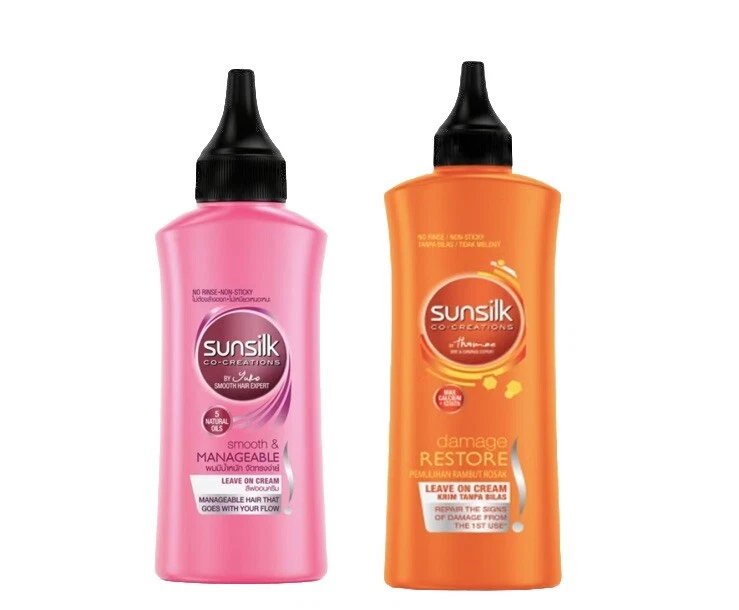 6 Bottle : SUNSILK Leave On Smoothing Cream / Damage Reconstruction Repair(40ml) - Image 1 of 4