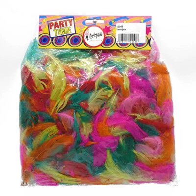 BUNTE FEDERN #  Karneval Geburtstag Party Feder Deko Bastelfedern Basteln Farbig - Bild 1 von 2