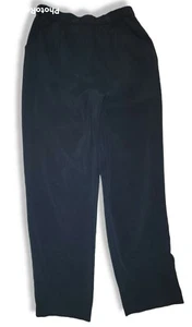 Pantalones de vestir para mujer colección M cintura elástica mezcla poliéster talla 10 negros - Imagen 1 de 6