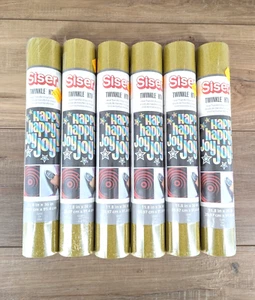 Siser Farbe: Gold Twinkle HTV Wärmeübertragung Vinyl Menge 6 Rollen NEU - Bild 1 von 8