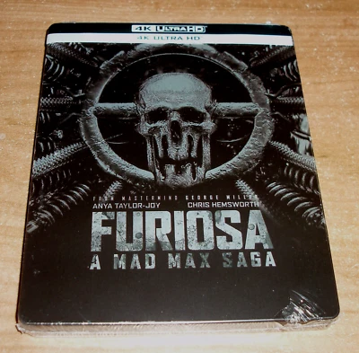 WARNER HOME VIDEO Furiosa a Mad Max Saga (Black & Chrome) 4K UHD Steelbook Nuevo sellado