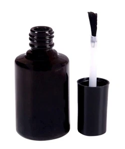 15 ml geschwärzte Pinselflaschen für Gelpolish, UV-Gel Leerflaschen für Kosmetik - Bild 1 von 4