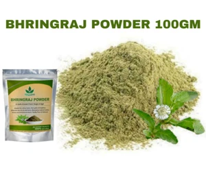Bhringraj Powder Pure Organic Herbal for Hair Growth & Scalp Health - Picture 1 of 2