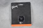 GIBSON Les Paul Jack Plate Black Plastic Cover USA Genuine Brand New 'REAL"