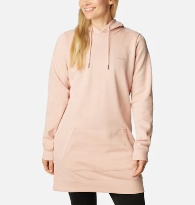 Columbia Sudadera Para Mujer Pequeña Rush Valley Sudadera Larga con Capucha Rosa Pullover Chaqueta Foto 1 de 4