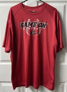 Badger T shirt Georgia Baseball Mens Size XL Crew Neck Short Sleeved - Picture 1 of 5