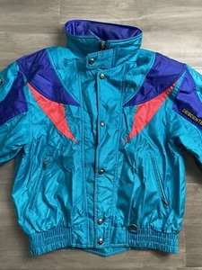Vintage Descente Ski Jacket Men’s Size M Cyber Y2k Winter Baggy Grunge - Picture 1 of 15