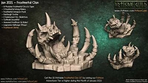 Frostdoom Shrine - Frostmetal Clan Orc | D&D | Pathfinder | AoS - Picture 1 of 1