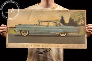 1956 Lincoln Capri Cardstock Advertising Sign - Picture 1 of 5