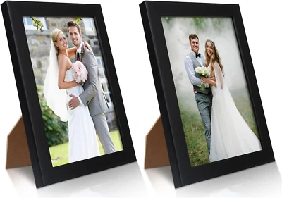 PECULA 2 Pack 4X6 Picture Frame, Black Picture Frame for Wall and Tabletop Displ - Изображение 1 из 4