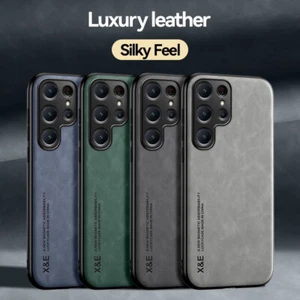 For Samsung Galaxy S24 Ultra S21 8 Business Style Leather Shockproof Phone Case - Picture 1 of 23