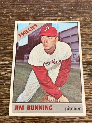 Jim Bunning 1966 Topps #425 Phillies excelente+ o mejor Foto 1 de 2
