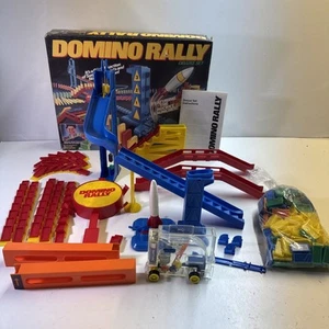 1989 Pressman Domino Rally Deluxe Set Complete + Domino Dealer Original Owner - Picture 1 of 13