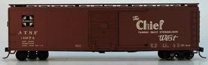 Athearn HO Santa Fe Chief 50' single door box car blue box 5054 ATSF 31074 RTR - Picture 1 of 8