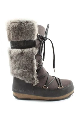 MOON BOOT Botas de invierno Mujeres Botas altas Talla EU 37 taupe-gris - Imagen 1 de 4