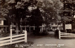 Vintage Postcard RPPC photo Swiftwater Inn Pennsylvania Welcoming Retreat Est 17 - Picture 1 of 2