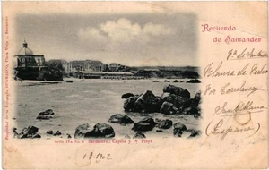 Carte publicitaire Espagne Recuerdo de Santander Sardinero 1902 VM96548ok - Picture 1 of 2