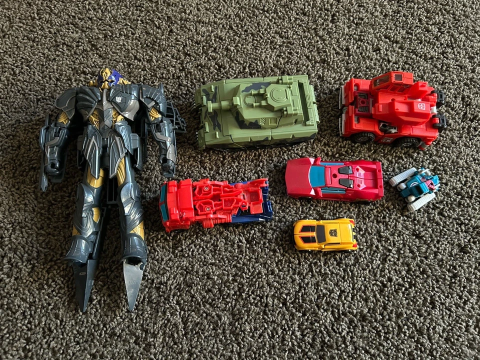 批量 复古 2000 年代 孩之宝 变形金刚 动作玩偶 大黄蜂 Brawl Optimus — 第 1/1 张图片