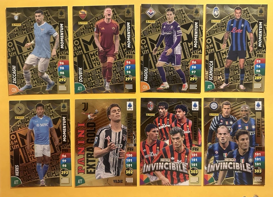 🔥Panini Adrenalyn Calciatori 25/26 SET MOMENTUM,MITICI INVINCIBILE, EXTRA GOLD - Immagine 1 di 1
