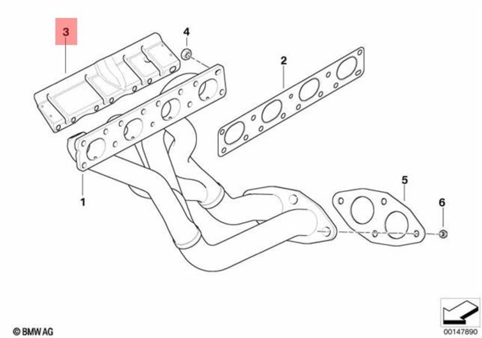 Genuine BMW X1 X3 Z4 E46 E60 E81 E82 E83 E84 Heat Resistant Plate 18407547849 - Изображение 1 из 1