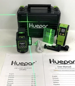 Livella laser autolivellante 360 gradi Huepar Cross-Line B03CG & LR-6RG con custodia - Foto 1 di 13
