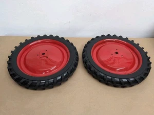 Ertl Pedal Tractor Rear Wheel 12 x 1.75 Set International Farmall Red - Picture 1 of 3