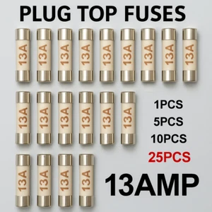 13A Plug Top Fuses 13amp Cartridge Household Mains Fuse Pack UK Fast Dispatch π¦ - Picture 1 of 12