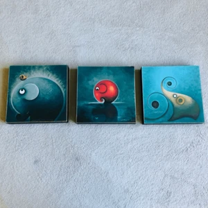 Lert Moree Prints on Canvas Elephants Collection (3pcs) - Picture 1 of 9