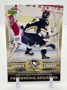 2005-06 Upper Deck Phenomenal Beginning Gold Sidney Crosby #9 Rookie RC