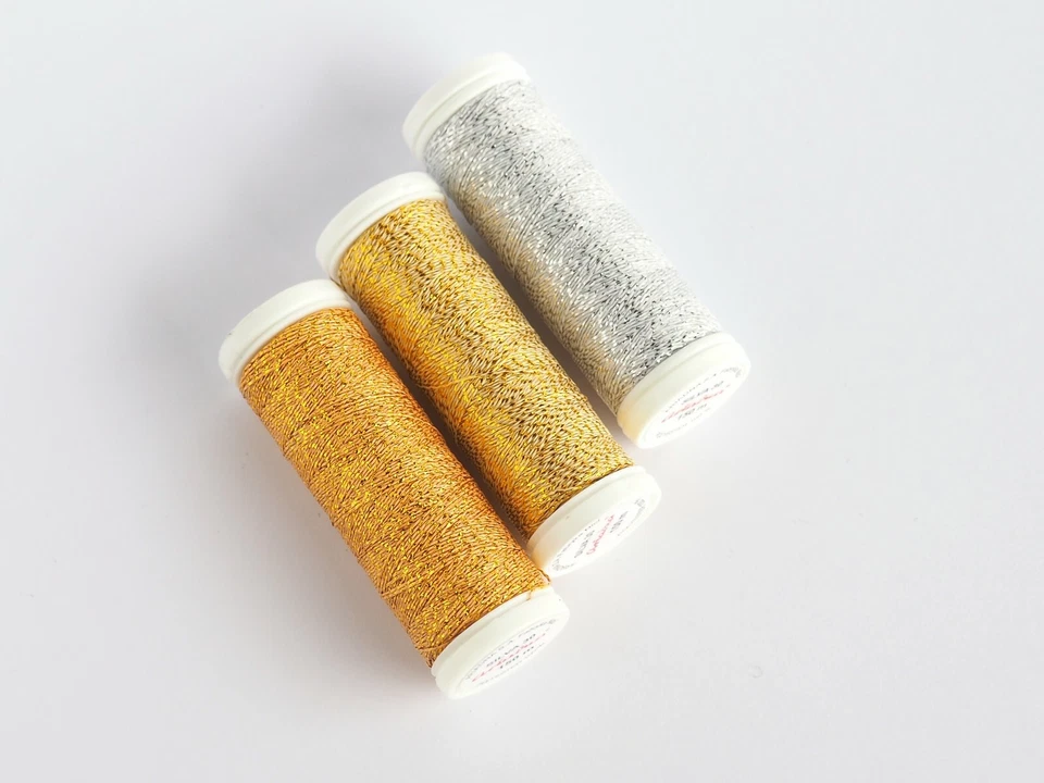 Metallic Embroidery Glittery Thread 164yd / 150m Cross Stitch Embroidery Lace - Image 1 of 1