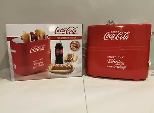 Nostalgia Coca-Cola Pop-Up Hot Dog Wiener Cooker Toaster - Picture 1 of 10