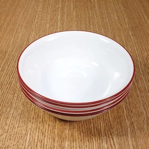 CORELLE Bandhani Red Paisley 6¼" Cereal Bowls (lot of 4) *MINT MUC - Picture 1 of 1