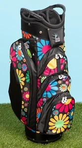 Birdie Babe Woodstock Flowered Womens 14-way Ladies Cart Golf Bag w Cooler - Picture 1 of 3