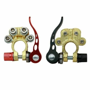 GameMantra X2 4-Way Positive Negative Battery Terminal Connectors Clamp Car V... - Picture 1 of 6