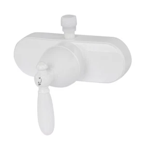 Empire Faucets Shower Handle Replacement - Single Handle Shower Faucet White - Picture 1 of 7