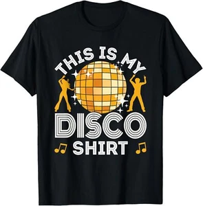 Disco Outfit Women Men 70s & 80s Costume This Is My Disco T-Shirt Hoodie - Picture 1 of 15