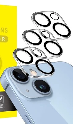 Camera Protector Lens Protection Tempered Glass For iPhone 14/14Plus 15/15Plus - Image 1 of 3