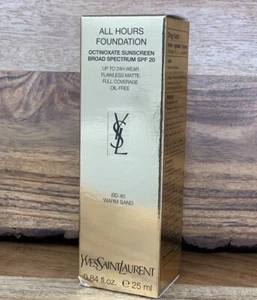 YSL All Hours Foundation Matte BD 40 Warm Sand SPF20 0.84 oz Exp. 1/2025 - Picture 1 of 6