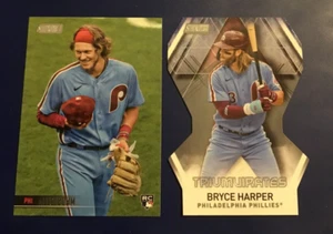 2021 Topps Stadium Club #112 Alec Bohm Rookie & Bryce Harper Die Cut Lot 2 !    - Picture 1 of 1