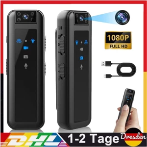 1080P HD Body Camera Wearable 600mAh Night Vision DV Action Cam with Back Clip - Bild 1 von 19