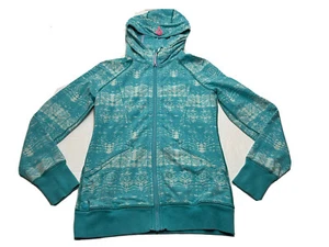 Youth Ivivva by Lululemon Scuba Full Zip Hoodie Size 14 Blue Tropic IG4386S - Picture 1 of 11